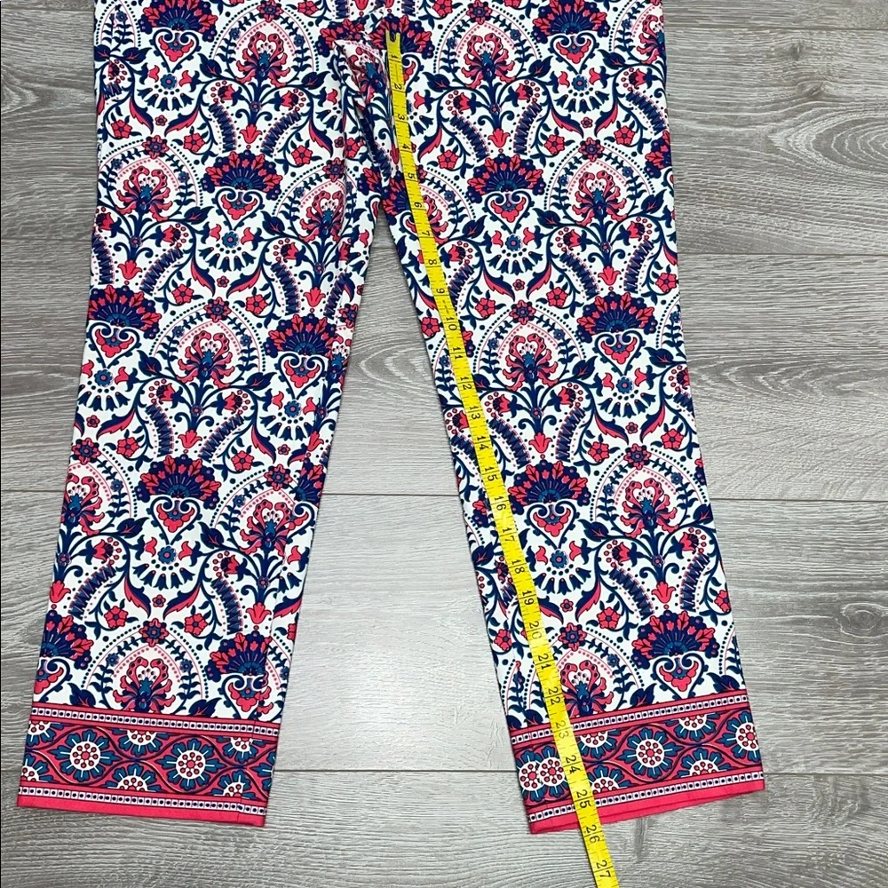 Ann Taylor Loft Marisa Fit Cropped The Riviera Pant Floral Mosaic Print 6